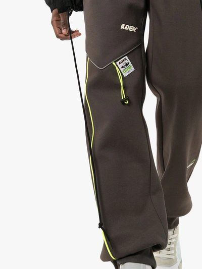Shop Ader Error Drawstring Track Pants In Grey