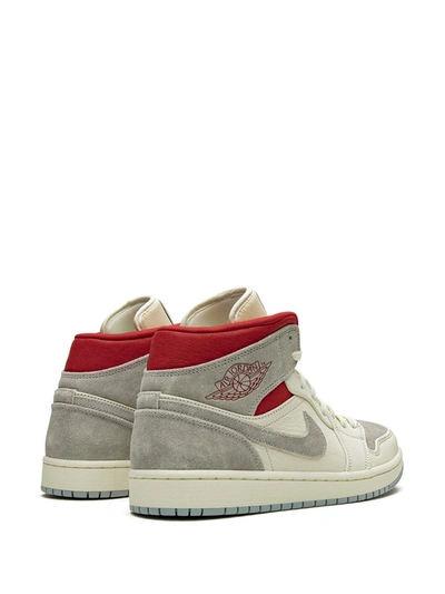 Shop Jordan X Sneakersnstuff Air  1 Mid Prm "20th Anniversary" Sneakers In White