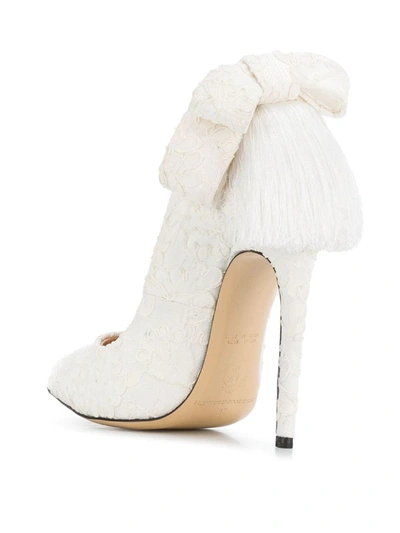 Shop Aleksander Siradekian Izo Bow Pumps In White