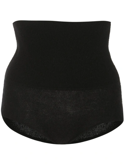 Shop Khaite High-waisted Shorts In Black
