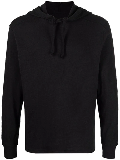 Shop Rag & Bone Lightweight Cotton Hoodie In Black