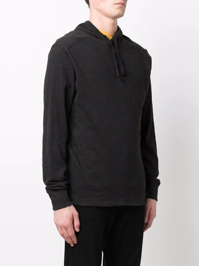Rag & Bone Lightweight Cotton Hoodie In Black