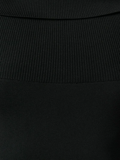 Shop Solace London Mori Midi Dress In Black