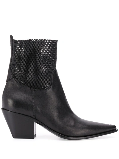 Shop Premiata 70mm Panelled Ankle Boots In Black
