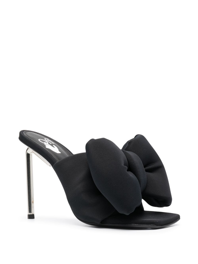 Shop Off-white Bow-detail Allen Mules In Black