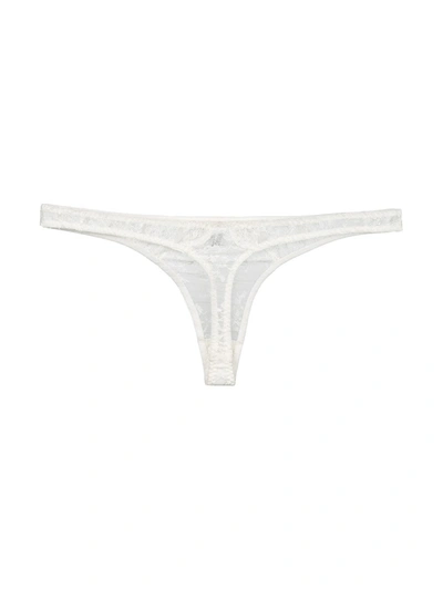 Shop Gilda & Pearl Rita Lace Thong In White