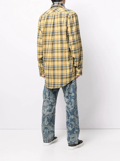 Shop Cool Tm Check Button-down Shirt In Yellow