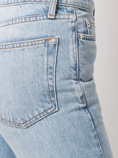 Shop Sablyn Anais High-waist Slim-fit Jeans In Blau