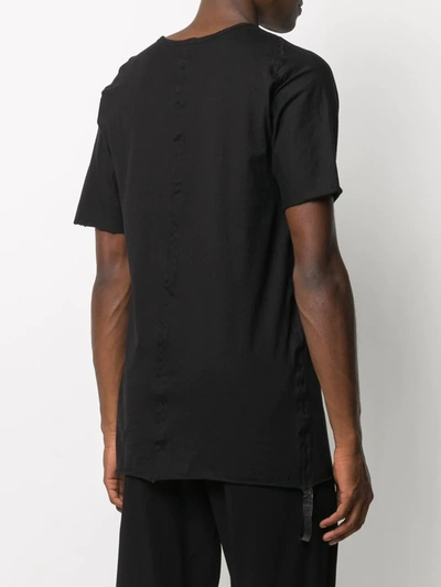Shop Isaac Sellam Experience Short-sleeve Fitted T-shirt In Black