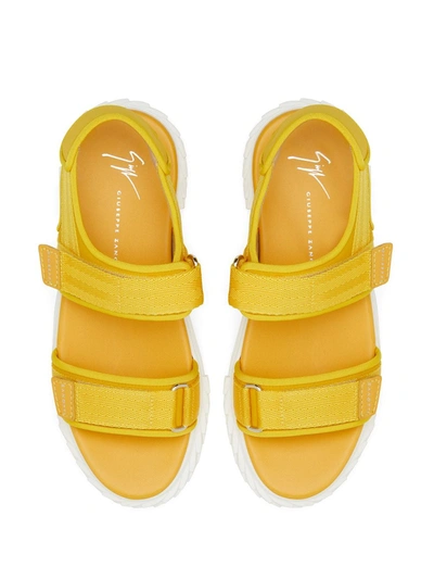 Giuseppe Zanotti Blabber Gummy Sandals In Yellow