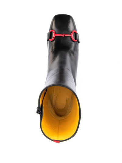 Madison.maison Horsebit Leather Boots In Schwarz