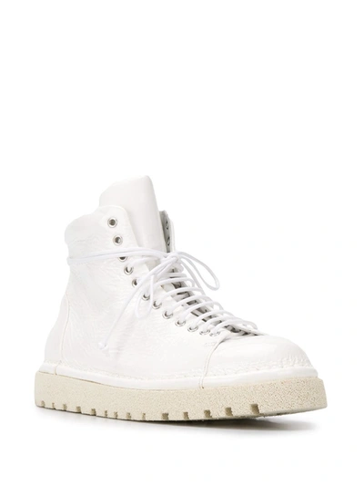 Shop Marsèll Ankle Lace-up Boots In White