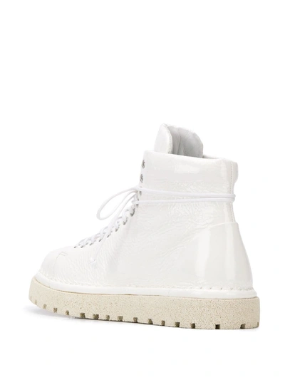 Shop Marsèll Ankle Lace-up Boots In White