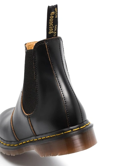 Dr. Martens' Black Vintage 2976 Leather Chelsea Boots In Black