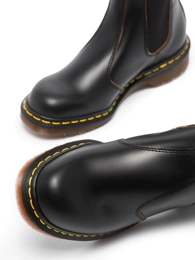 Dr. Martens' Black Vintage 2976 Leather Chelsea Boots In Black