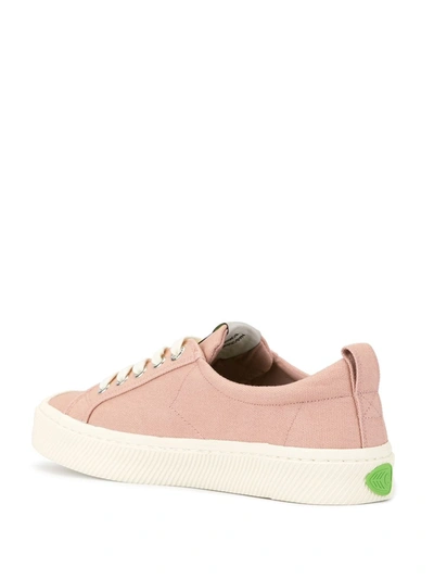 Cariuma Ladies Oca Low Lace-up Canvas Trainers In Pink