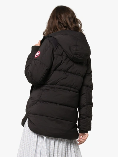Shop Canada Goose Alliston Hooded Jacket In Black