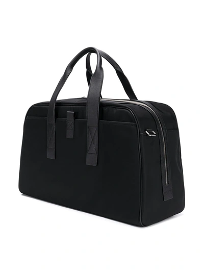 Shop Bally Logo Patch Holdall In Black