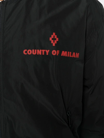Shop Marcelo Burlon County Of Milan Dogo Bomber Jacket In Black