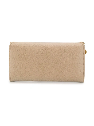 Stella Mccartney Falabella Wallet In Neutrals