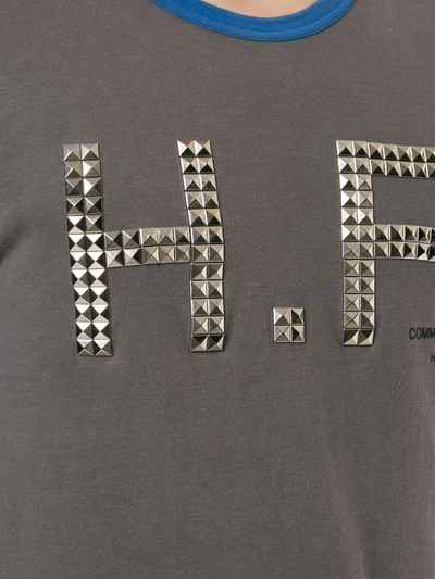 Pre-owned Comme Des Garçons Studded-detail T-shirt In Grey