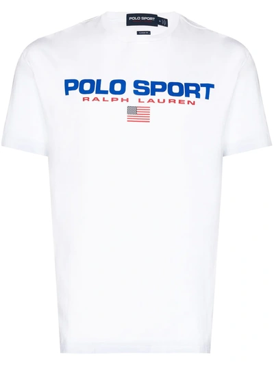 Polo Ralph Lauren Logo Printed T-shirt In White