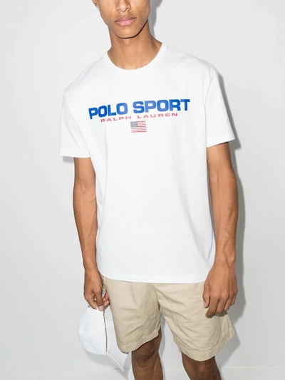 Polo Ralph Lauren Logo Printed T-shirt In White