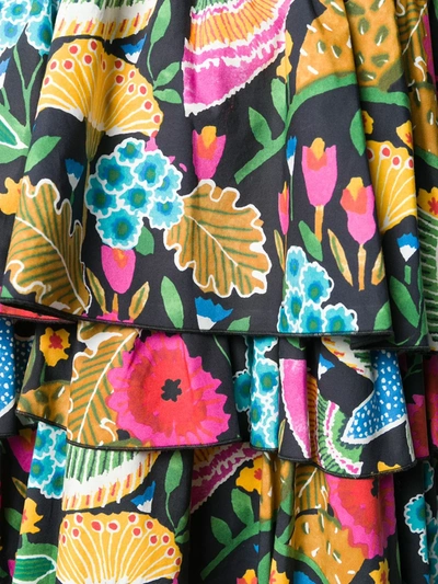 La Doublej Colombo Grande Printed Dress In Blue