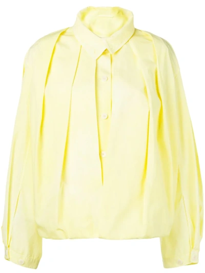 Shop Lemaire Shirt Blouson In Yellow