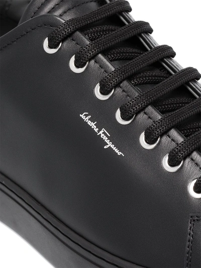 Ferragamo Black Cube Sneakers In Black