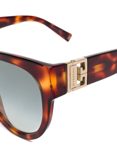 Shop Givenchy Tortoiseshell Cat Eye Sunglasses In Brown