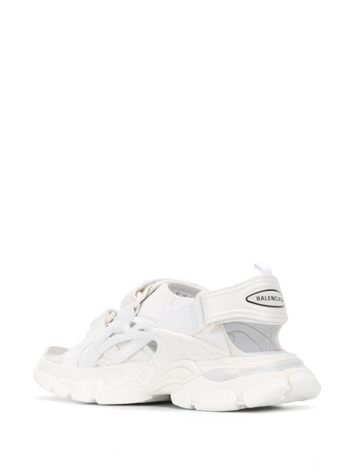 Shop Balenciaga Track Sandals In White