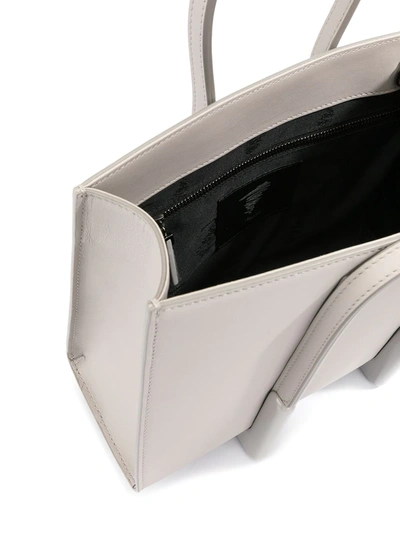 Shop Discord Yohji Yamamoto Aerial Mini Tote Bag In White