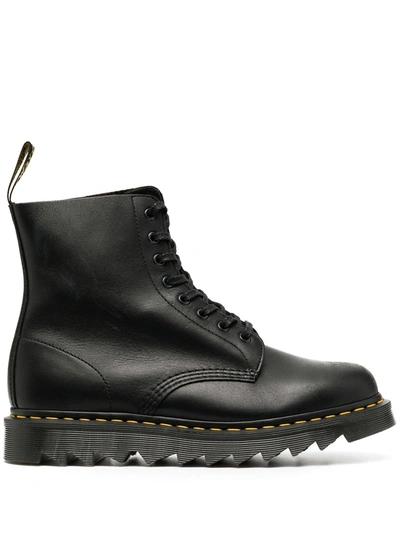 Shop Dr. Martens' 1460 Pascal Ziggy Lace-up Boots In Black