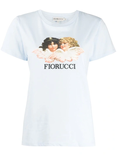 Shop Fiorucci Vintage Angels T-shirt In Blue