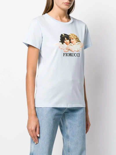 Shop Fiorucci Vintage Angels T-shirt In Blue