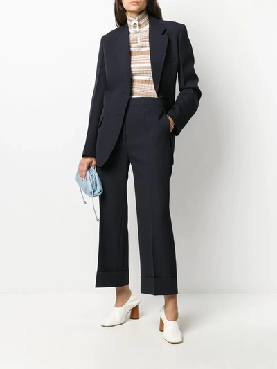 Shop Jil Sander Cropped Tailored Trousers In Blue