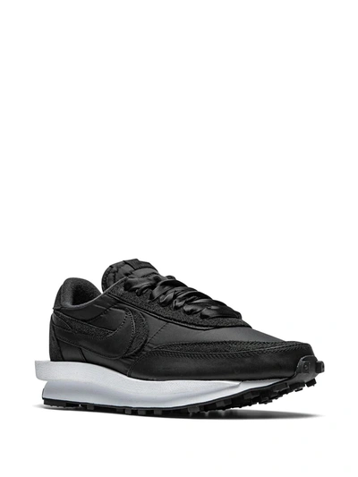 Shop Nike X Sacai Ldwaffle "black Nylon" Sneakers