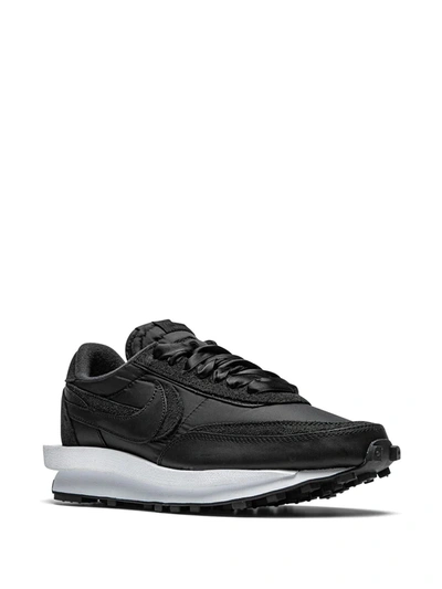 Nike X Sacai Ldwaffle "black Nylon" Sneakers In Black