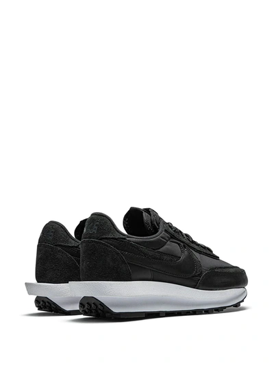 Shop Nike X Sacai Ldwaffle "black Nylon" Sneakers