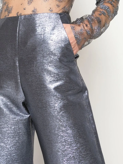 Paula Knorr Flared Style Trousers In Blue