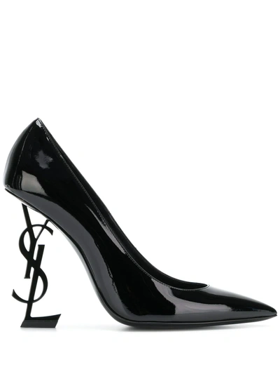 Shop Saint Laurent Opyum 110mm Pumps In Black