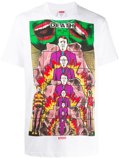 Shop Supreme X Gilbert And George Death T-shirt In White