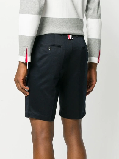 Shop Thom Browne Cotton Twill Unconstructed Chino Trouser In Blue