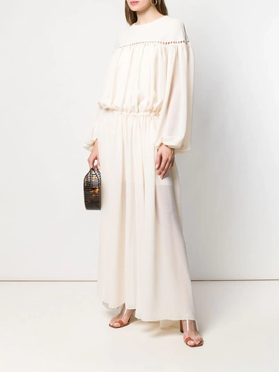 Philosophy Di Lorenzo Serafini Long Summer Dress In Neutrals