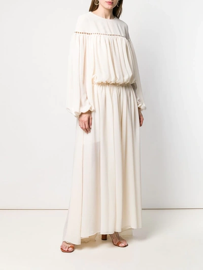 Philosophy Di Lorenzo Serafini Long Summer Dress In Neutrals