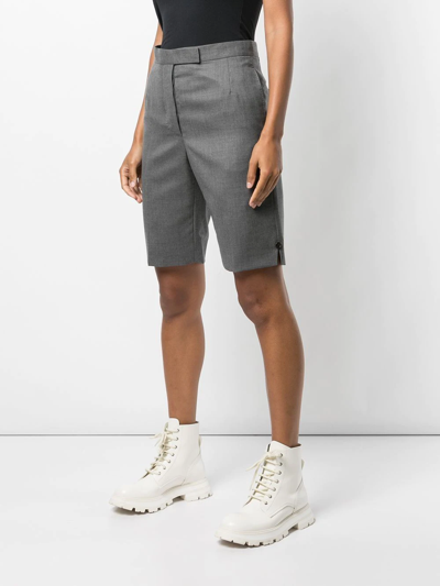 Shop Thom Browne Tailored High-waist Shorts In 035 Med Grey