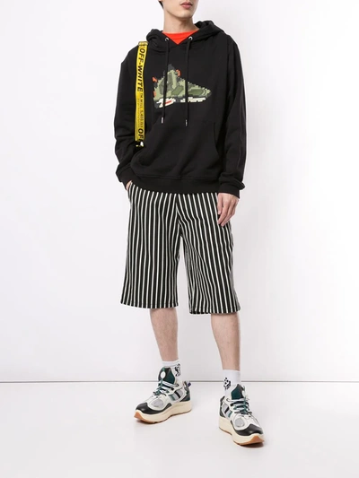 Mostly Heard Rarely Seen 8-bit Graphic Sneaker Print T-shirt In Black