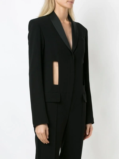Shop Gloria Coelho Cut Out Jumpsuit In Black