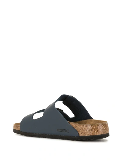 Shop Birkenstock Arizona Double-strap Slides In Blue